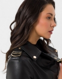 Anna Biker Leather Jacket - image 3 of 6 in carousel
